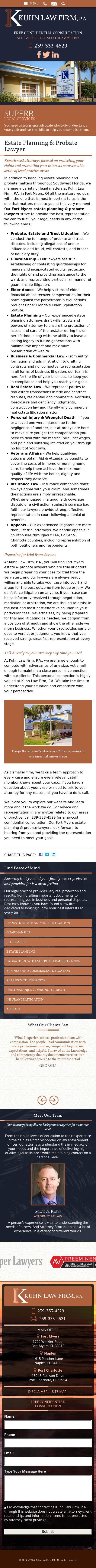 Kuhn Law Firm, P.A. - Fort Myers FL Lawyers