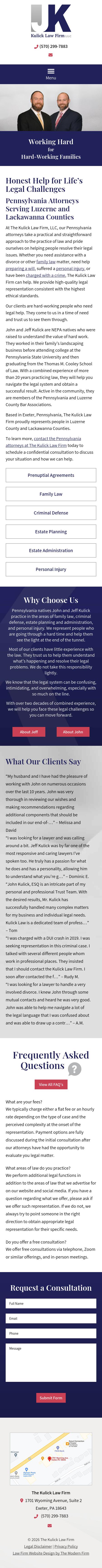 Kulick Law Firm - Exeter PA Lawyers