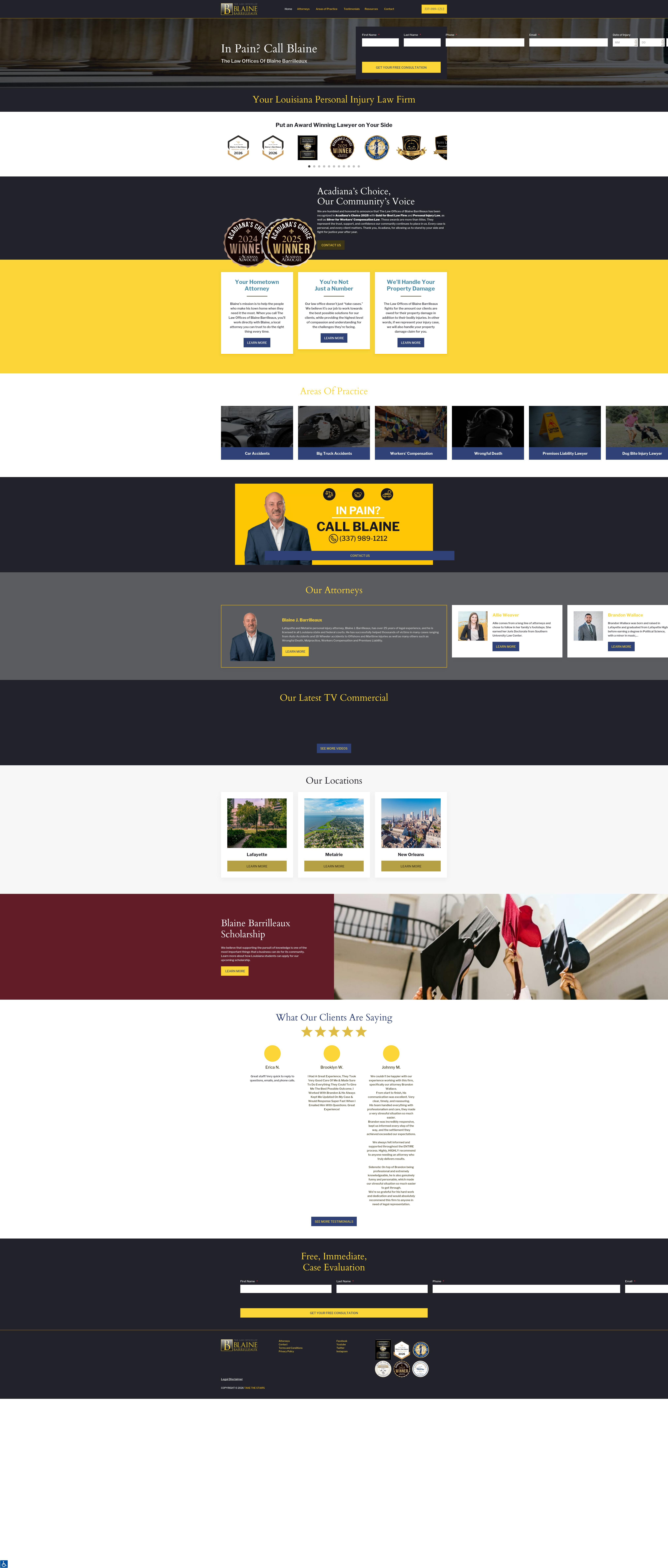 The Law Offices of Blaine Barrilleaux - Lafayette LA Lawyers