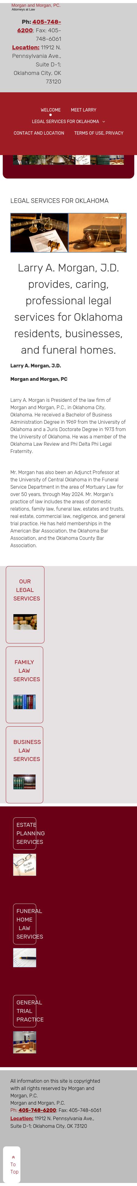 Larry A. Morgan, Morgan and Morgan PC - Oklahoma City OK Lawyers