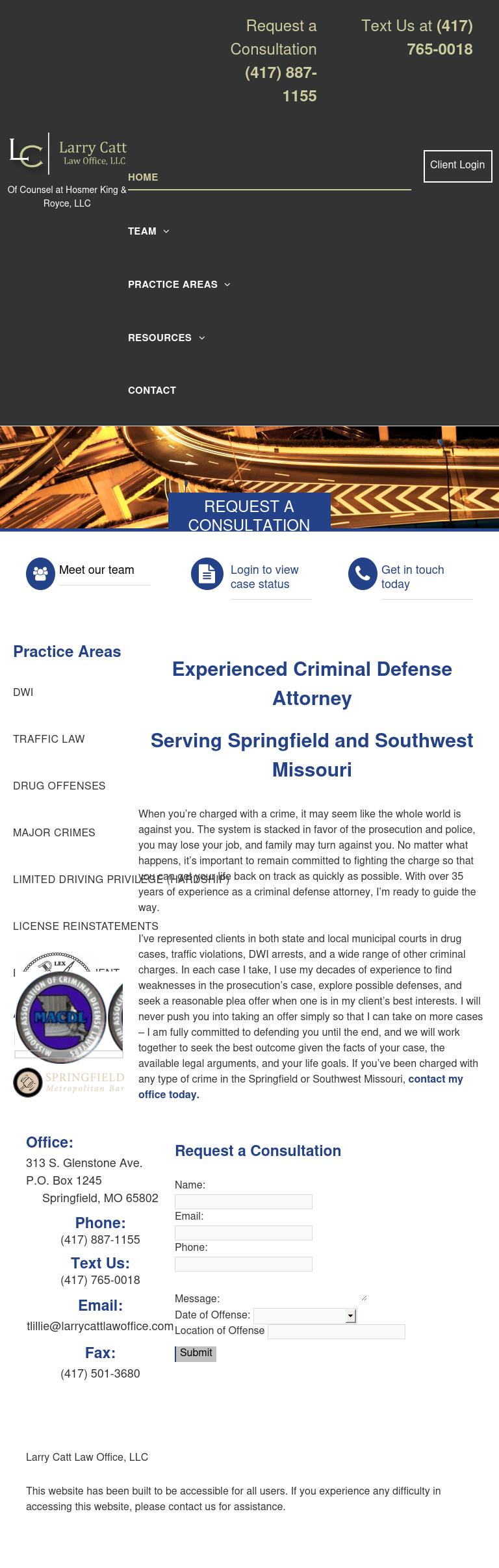 Larry Catt Law Office, LLC - Springfield MO Lawyers