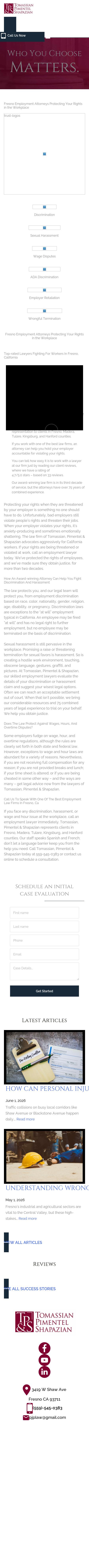 Tomassian Pimentel & Shapazian - Fresno CA Lawyers