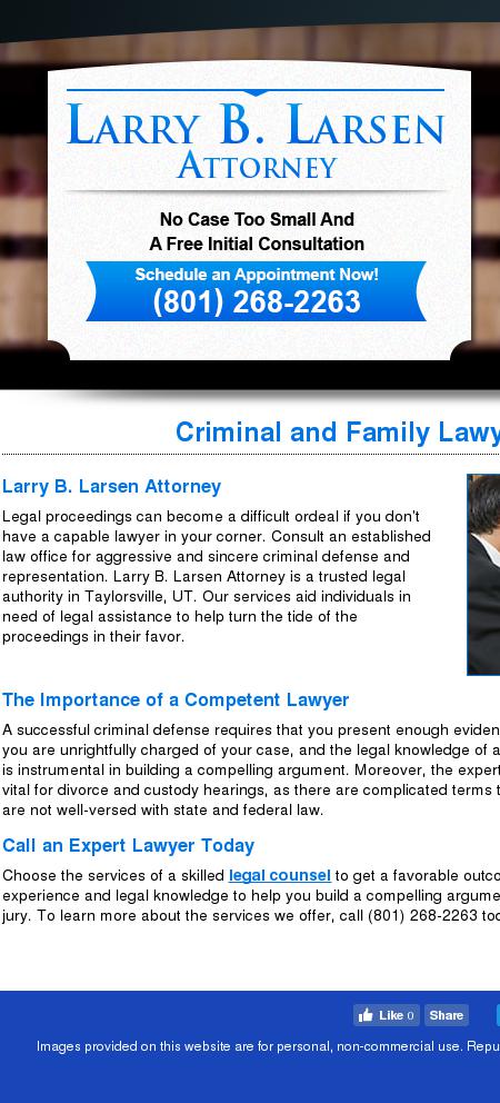 Larsen Larry B, Atty - Salt Lake City UT Lawyers