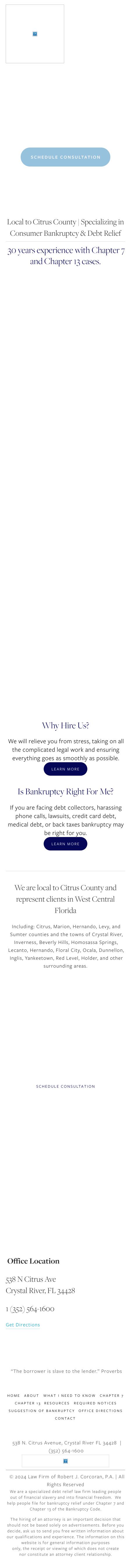 Law Firm of Robert J. Corcoran, P.A. - Crystal River FL Lawyers