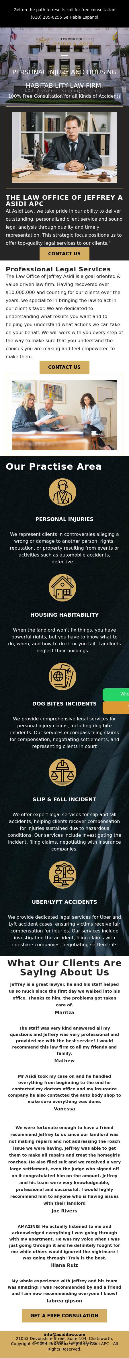 Law Office Jeffrey A Asidi - Van Nuys CA Lawyers