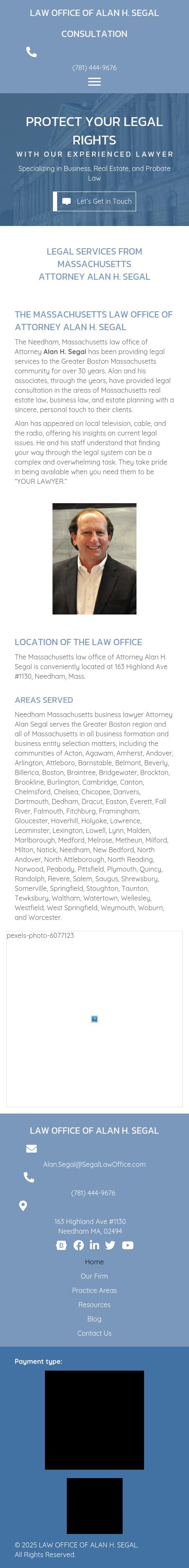 Law Office of Alan H. Segal - Needham Heights MA Lawyers