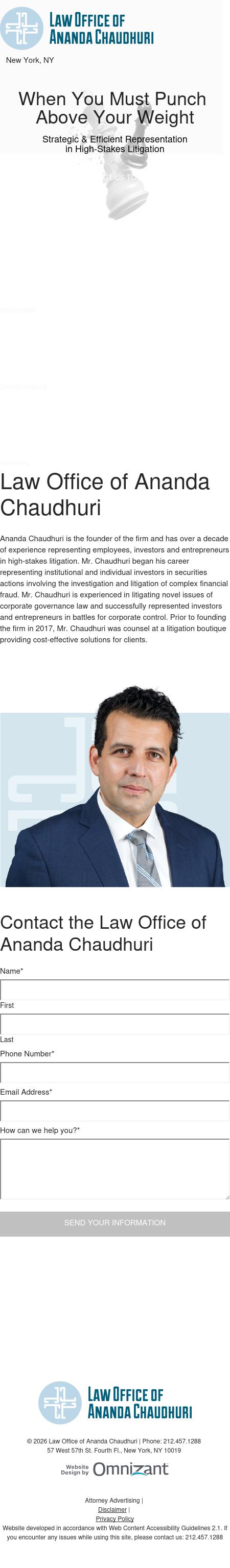 Law Office of Ananda Chaudhuri - New York NY Lawyers