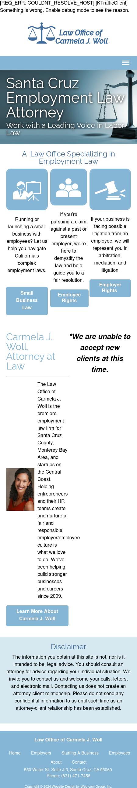 Law Office of Carmela J. Woll - Santa Cruz CA Lawyers