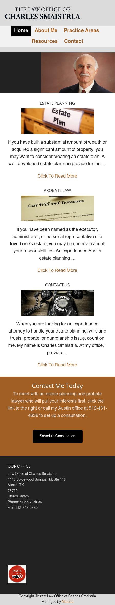 Law Office of Charles Smaistrla - Austin TX Lawyers