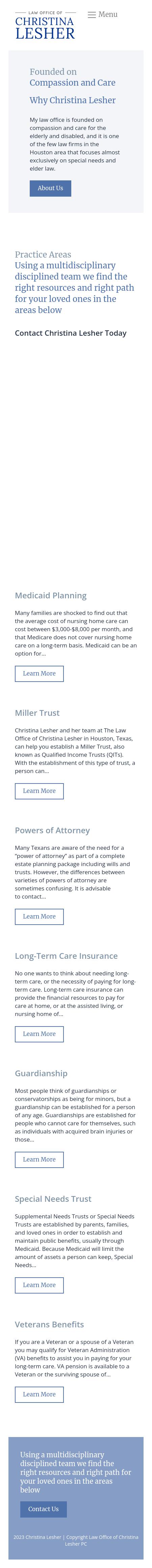 Law Office of Christina Lesher, P.C. - Houston TX Lawyers