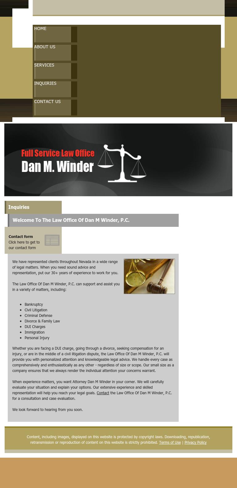 Law Office Of Dan M Winder PC - Las Vegas NV Lawyers