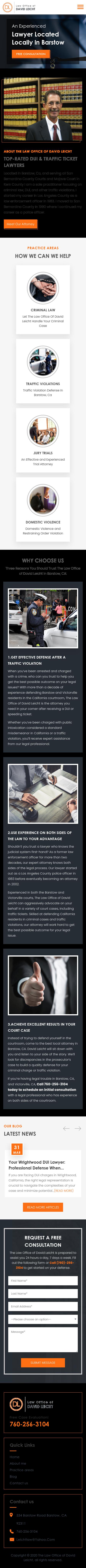Law Office of David Leicht - Barstow CA Lawyers