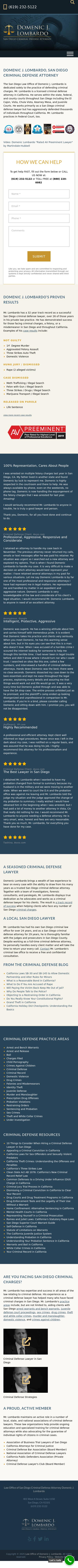 Law Office of Domenic J. Lombardo - San Diego CA Lawyers