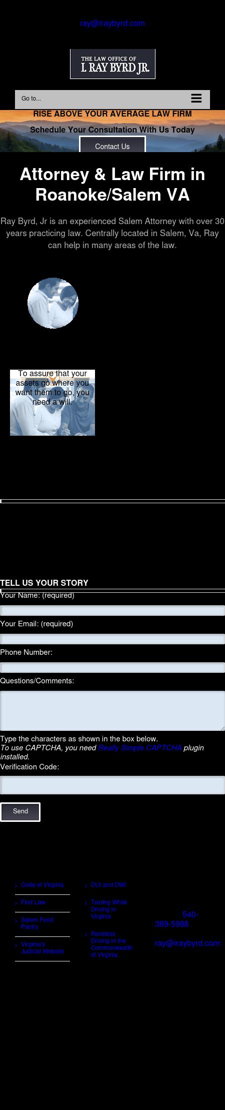 Law Office of I. Ray Byrd, Jr., P.C. - Salem VA Lawyers