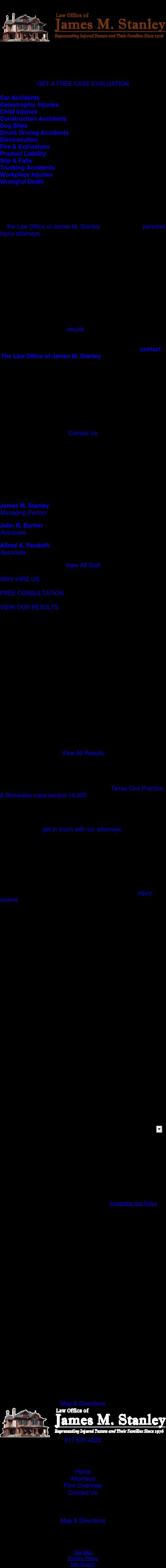 Law Office of James M. Stanley - Fort Worth TX Lawyers