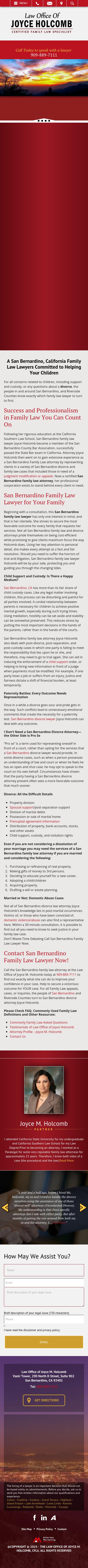 Law Office of Joyce Holcomb - San Bernardino CA Lawyers