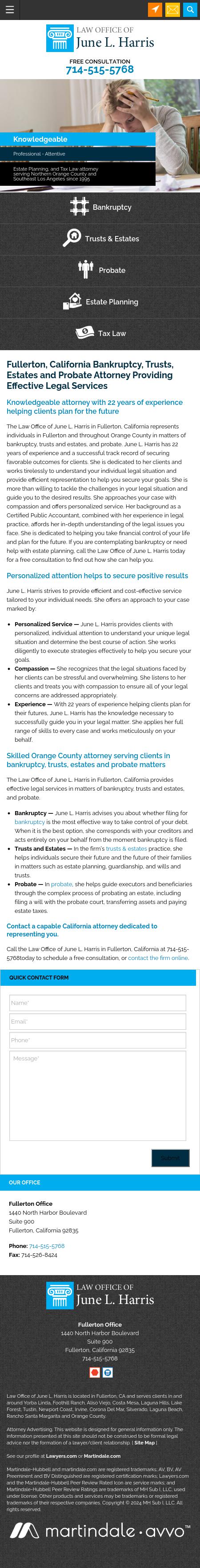 Law Office of June Harris - Fullerton CA Lawyers