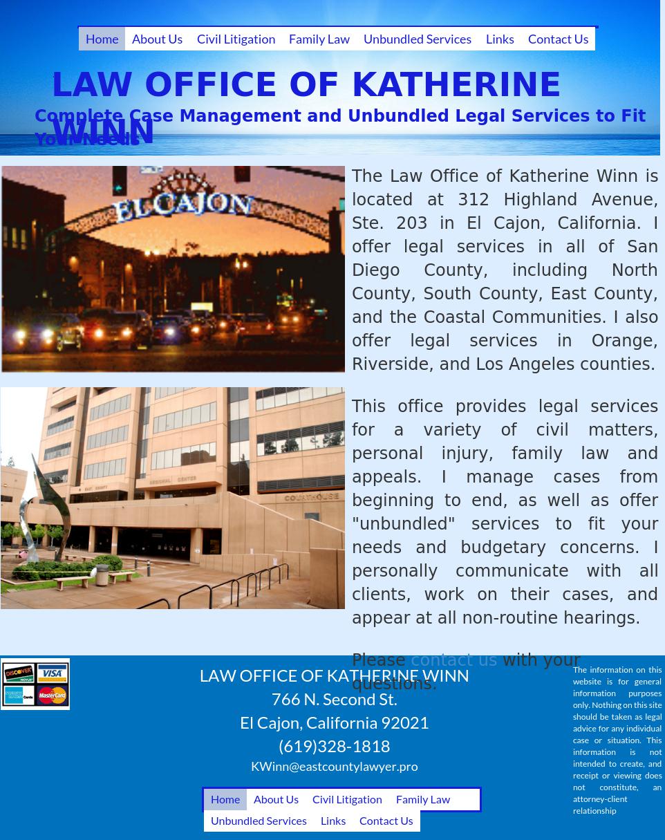 Law Office of Katherine Winn - El Cajon CA Lawyers