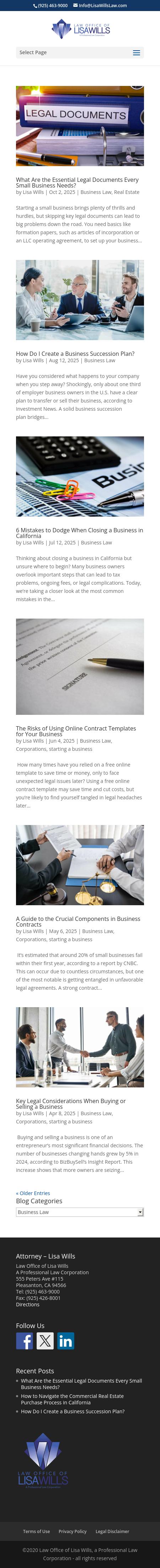 Law Office Of Lisa D. Wills - Pleasanton CA Lawyers