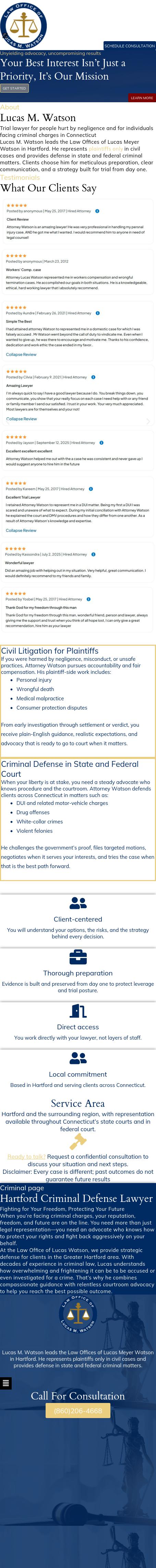 Law Office of Lucas M. Watson, LLC - Hartford CT Lawyers
