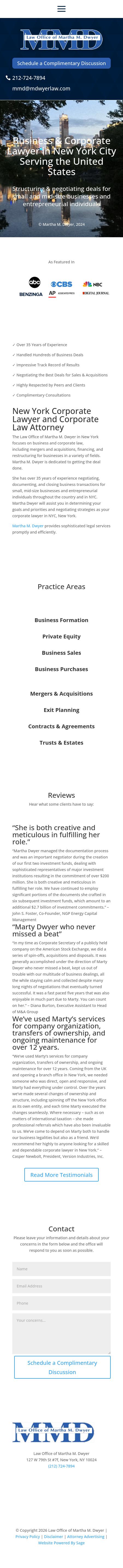 Law Office of Martha M. Dwyer - New York NY Lawyers