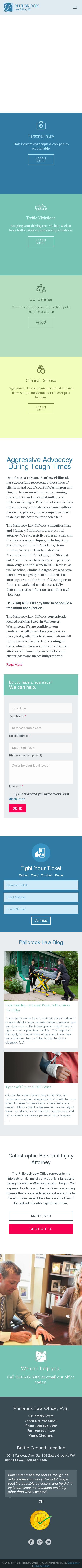 Law Office of Matthew Philbrook - Vancouver WA Lawyers