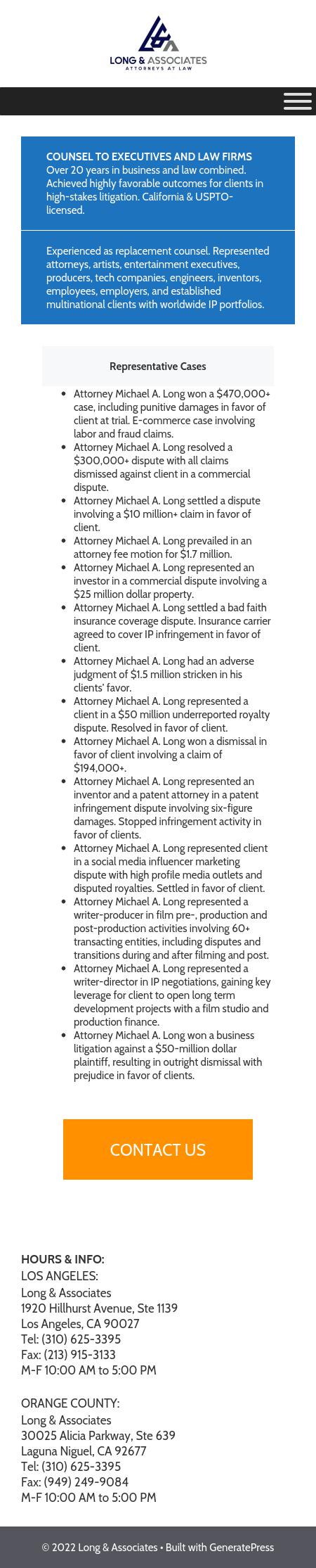Law Office of Michael A. Long - Los Angles CA Lawyers