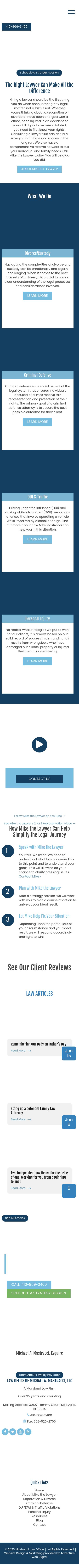 Law Office Of Michael A. Mastracci - Catonsville MD Lawyers