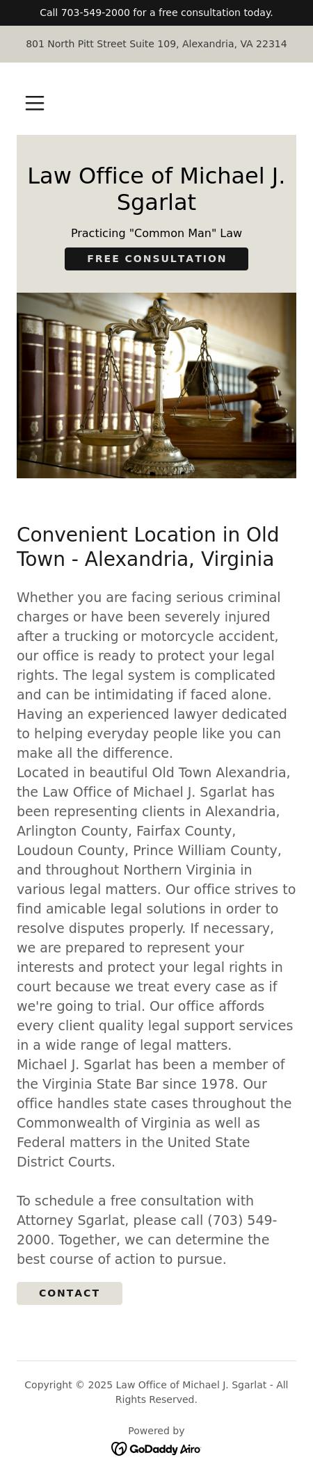 Law Office Of Michael J. Sgarlat - Alexandria VA Lawyers