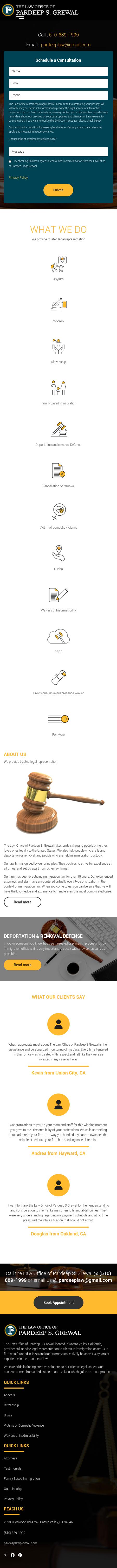Law Office of Pardeep S. Grewal - Castro Valley CA Lawyers