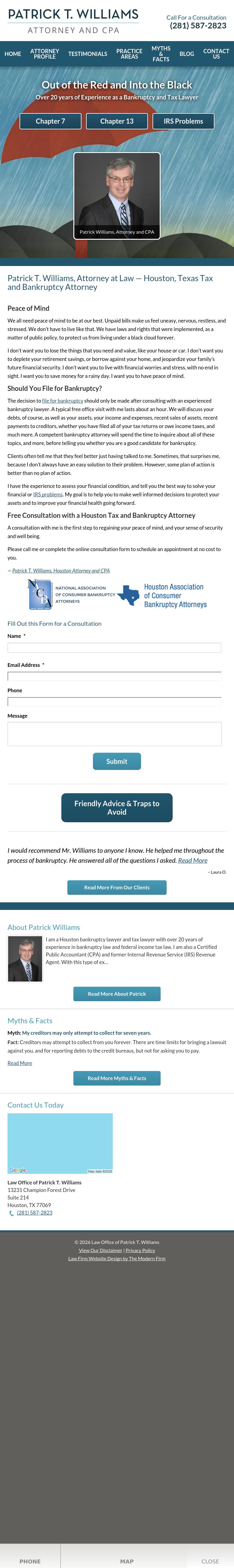 Law Office of Patrick T. Williams - Houston TX Lawyers