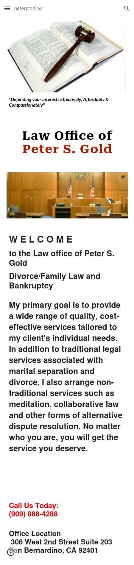 Law Office of Peter S Gold - San Bernardino CA Lawyers