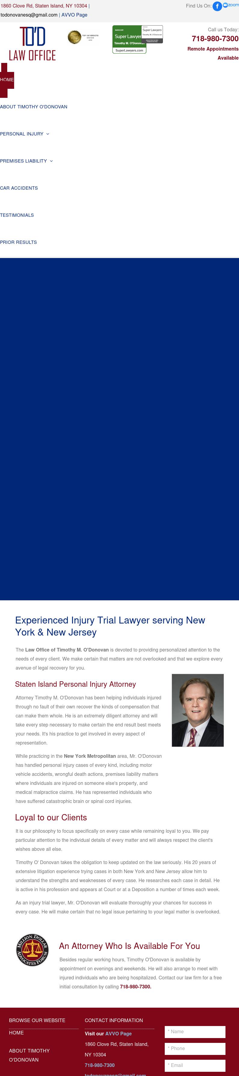 Law Office of Timothy M. O'Donovan - Staten Island NY Lawyers
