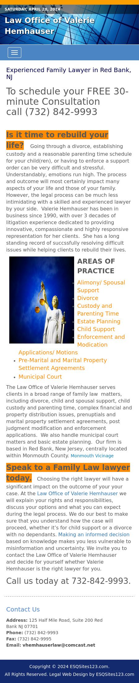 Law Office of Valerie Hemhauser - Red Bank NJ Lawyers