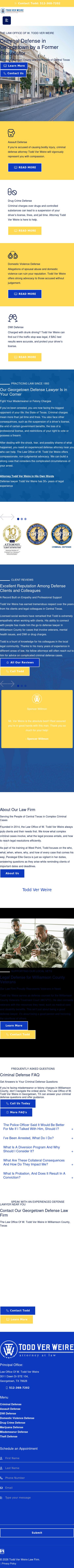 Law Office of W. Todd Ver Weire - Georgetown TX Lawyers