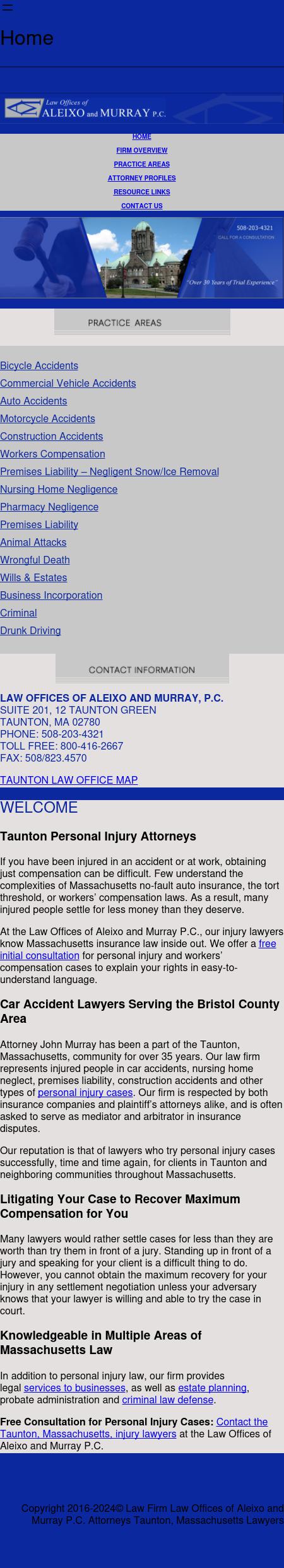 Law Offices of Aleixo and Murray, P.C. - Taunton MA Lawyers