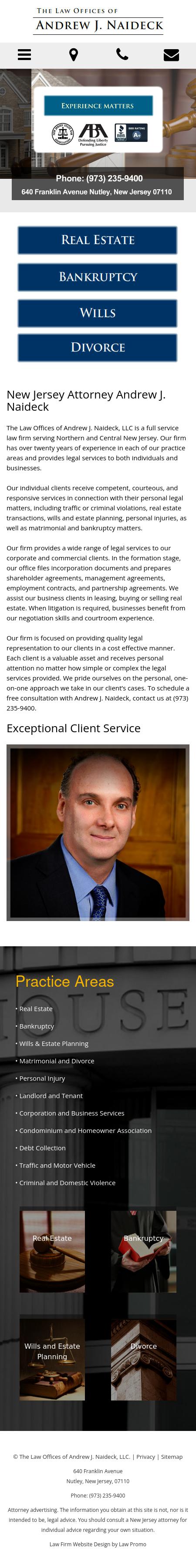 Law Offices of Andrew J. Naideck - Nutley NJ Lawyers