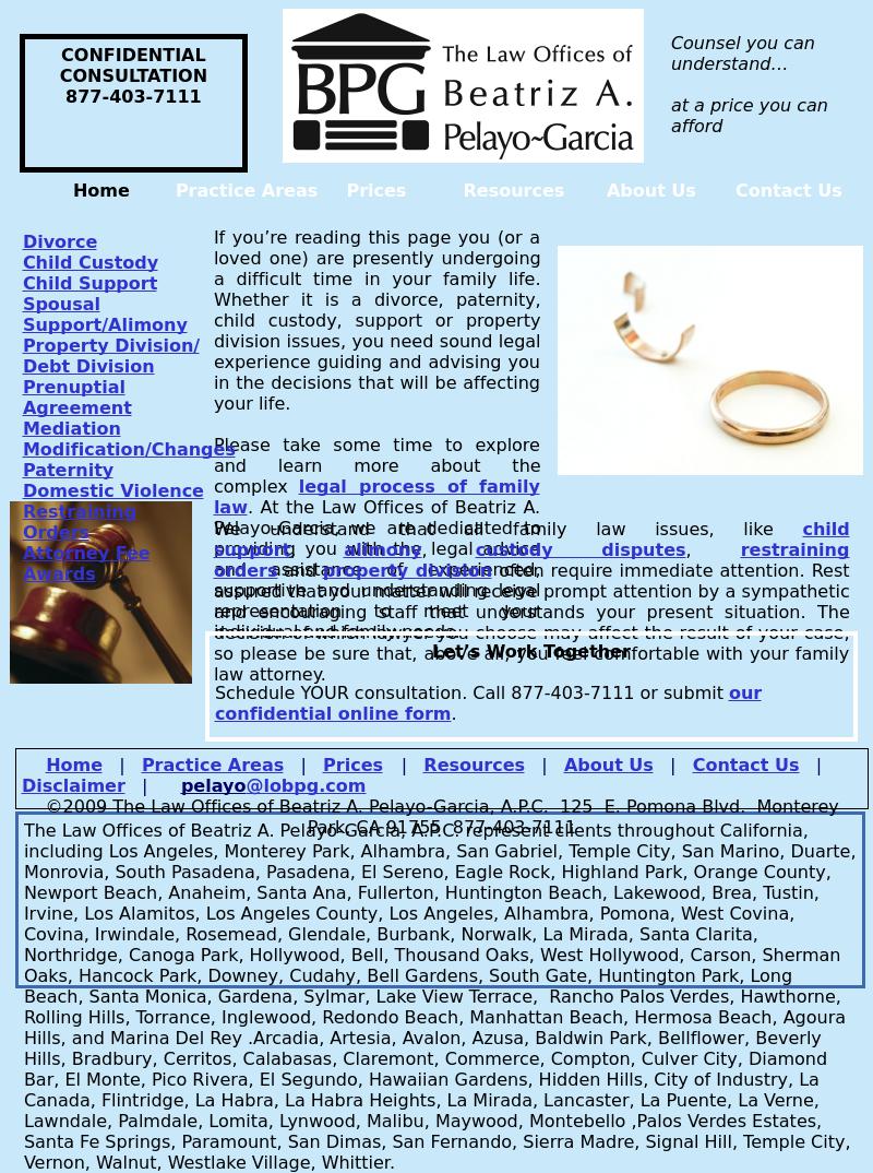 Law Offices of Beatriz A. Pelayo-Garcia A.P.C. - Monterey Park CA Lawyers