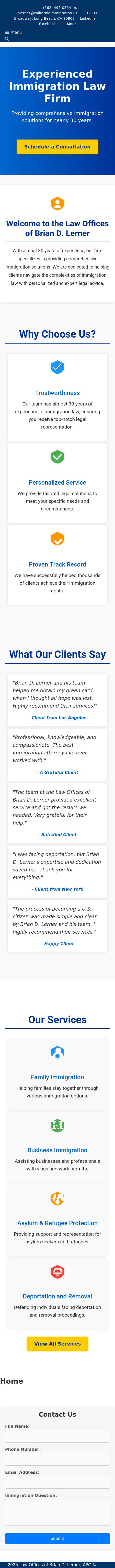 Law Offices Of Brian D. Lerner, A Professional Corporation - Los Angeles CA Lawyers