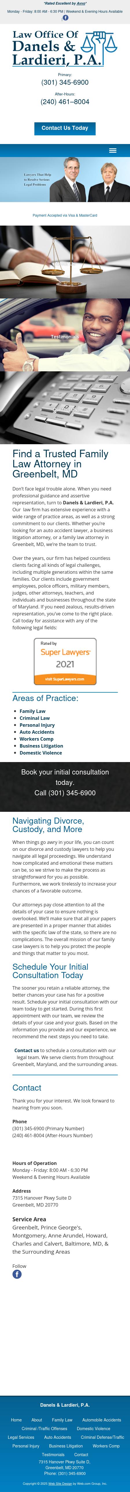 Law Offices of Danels & Lardieri, P.A. - Greenbelt MD Lawyers