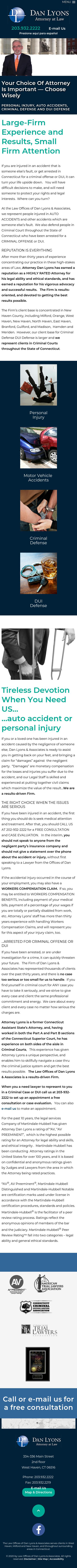 Law Offices Of Daniel A Lyons - West Haven CT Lawyers