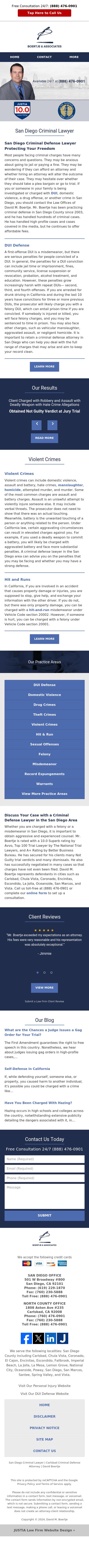 Law Offices of David M. Boertje - San Diego CA Lawyers