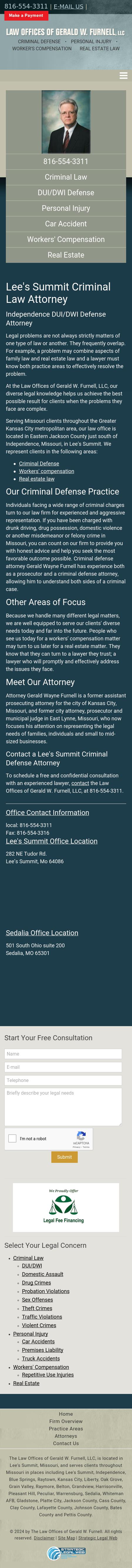 Law Offices of Gerald W. Furnell, LLC - Sedalia MO Lawyers