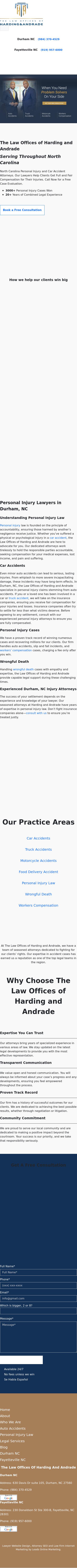 Law Offices of Harding and Andrade - Durham NC Lawyers