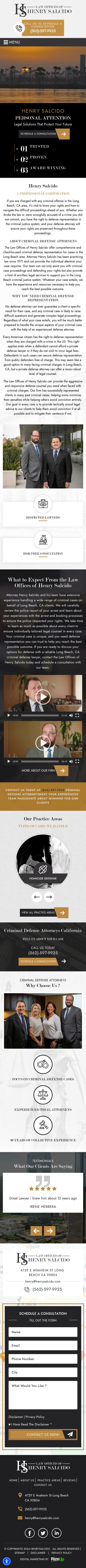 Law Offices of Henry Salcido - Long Beach CA Lawyers