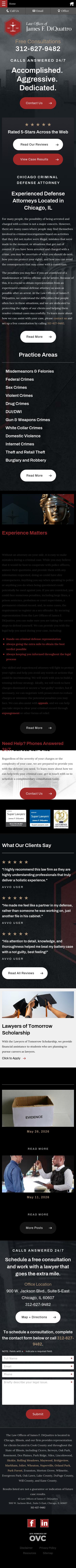 Law Offices of James F. DiQuattro - Chicago IL Lawyers