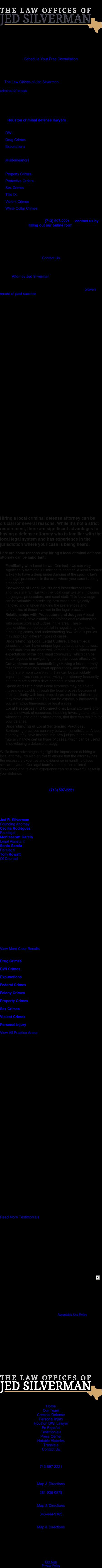 Law Offices of Jed Silverman - Houston TX Lawyers
