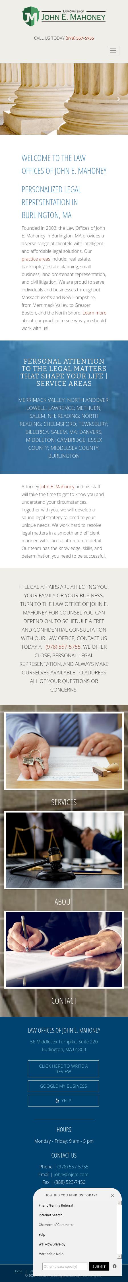 Law Offices of John E. Mahoney - Andover MA Lawyers