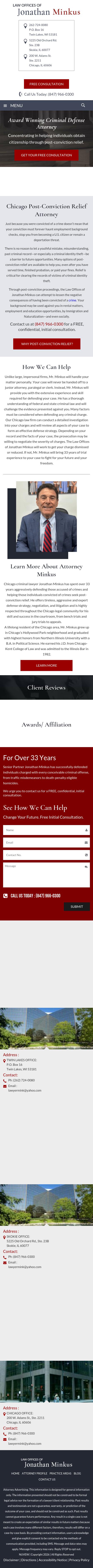 Law Offices of Jonathan Minkus - Skokie IL Lawyers