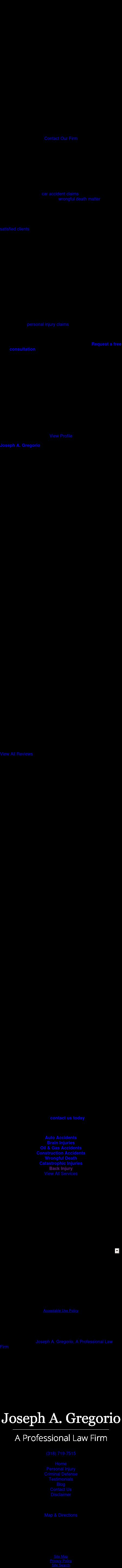 Law Offices of Joseph A. Gregorio - Bossier City LA Lawyers